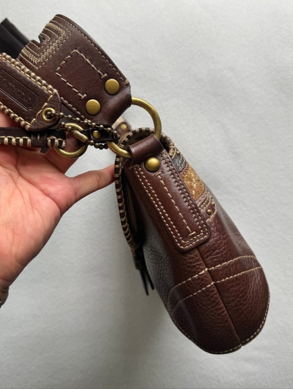 Rare And Unique Coach Soho Bag 100% Leather - Picture 5 of 10